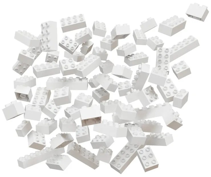 Súprava stavebných kociek ku guličkovej dráhe Hubelino Snow, 120 ks