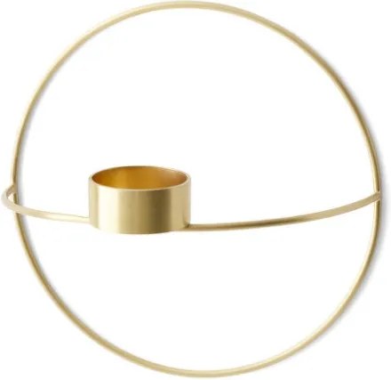 Menu Nástenný svietnik POV Circle Tealight Candleholder S, brass