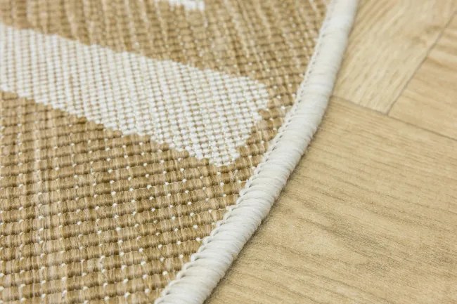 Detský obojstranný koberec BRUSSELS 206023/10820 béžový / krémový kruh