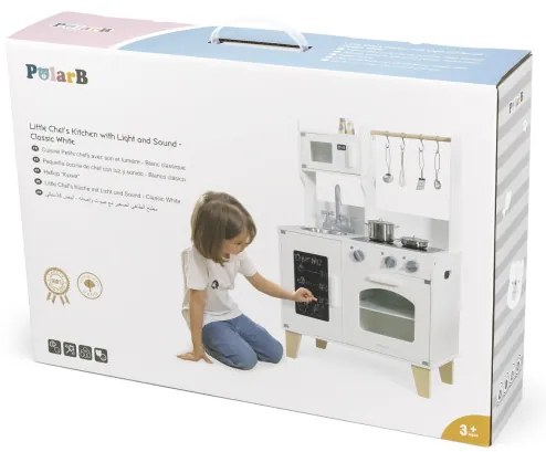 Detská kuchynka s tabuľou Viga 44081 PolarB biela