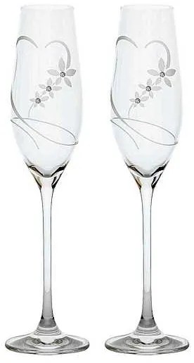 Celebration crystals Celebration Wedding set champagne 210 ml 2 ks