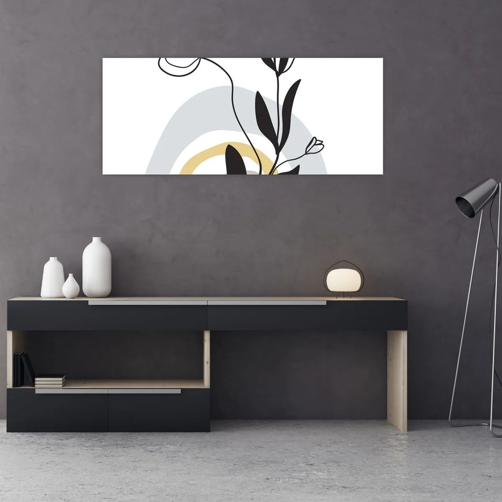 Obraz - Kvety vo váze N⁰1 (120x50 cm)