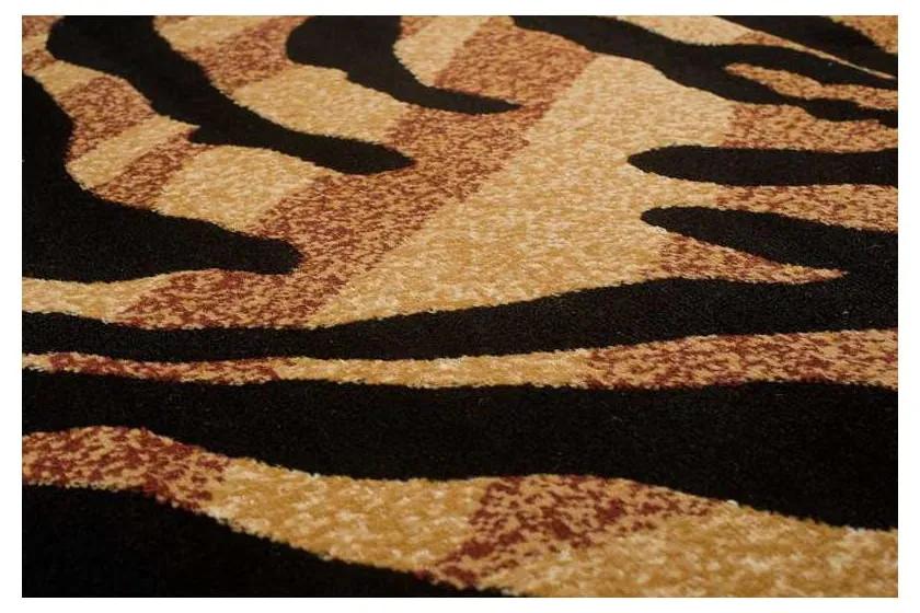 Kusový koberec PP Trio čiernobéžový 100x200cm