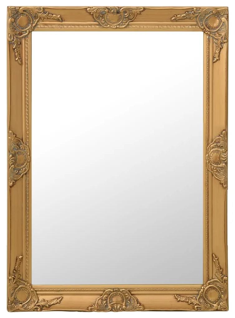 vidaXL Nástenné zrkadlo v barokovom štýle 60x80 cm zlaté