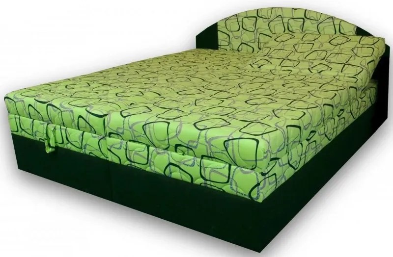 Polohovacie manželská posteľ Vesna, 200x180, hnedá vzor / hnedá (215/52)