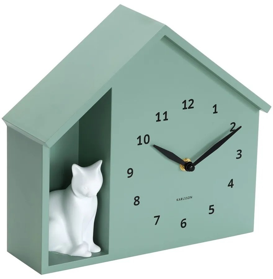 Nástenné hodiny Sitting Cat – Karlsson