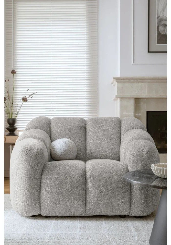 Svetlosivé kreslo Shell – Miuform