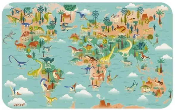 Janod - Magnetická mapa dinosaury