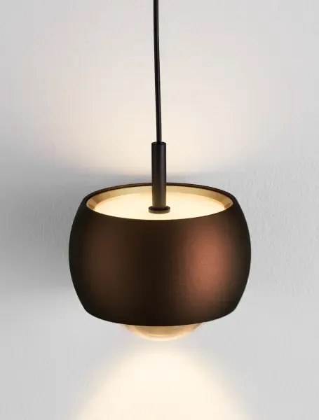 LED kávový dizajnový luster Conga