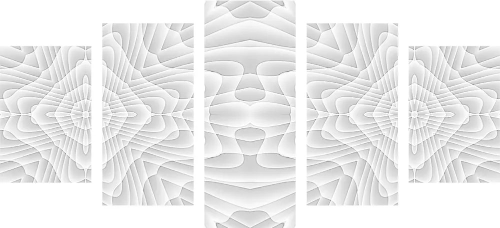 5-dielny obraz s kaleidoskopovým vzorom