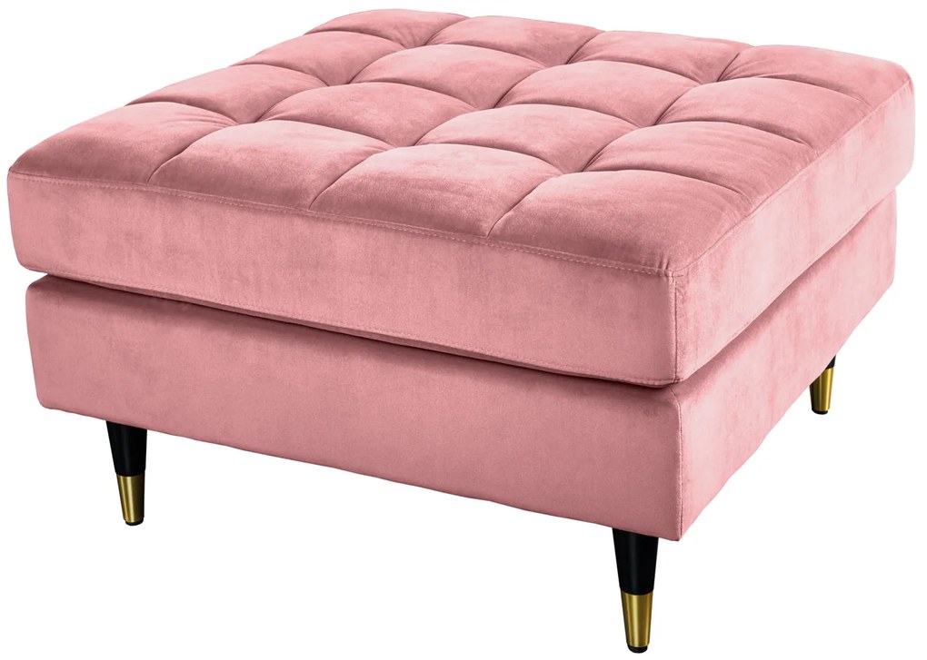 Taburetka Velvet Cozy 80cm staroružový zamat