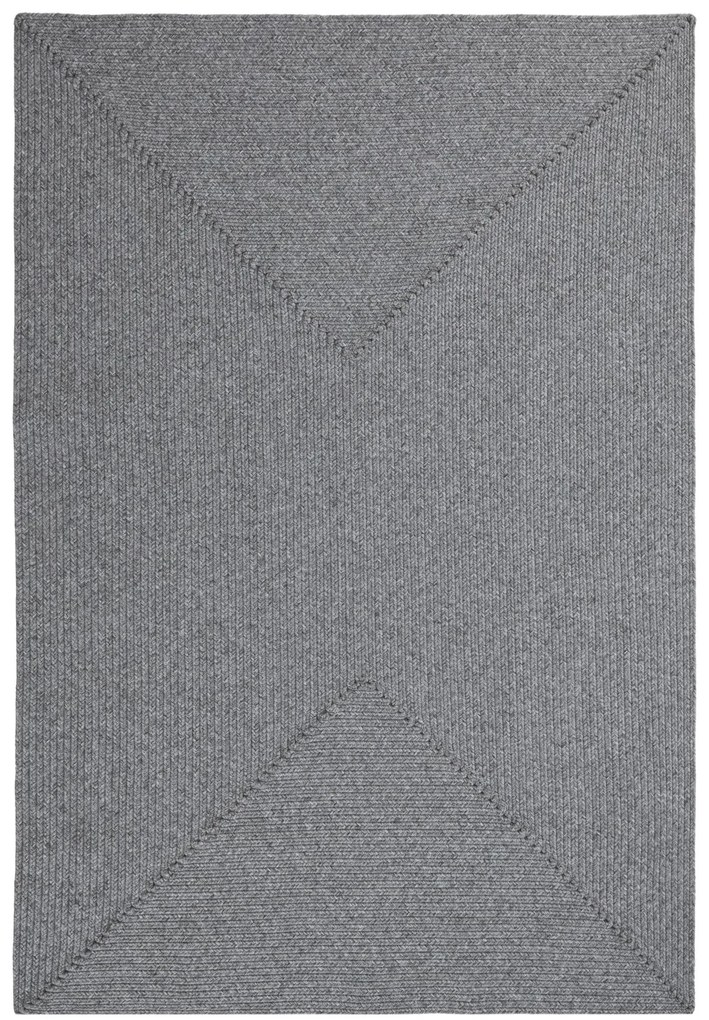 Hanse Home, Kusový koberec Braided 105551 Light Grey – na von aj na doma, 120x170, šedá, chodba / predsieň