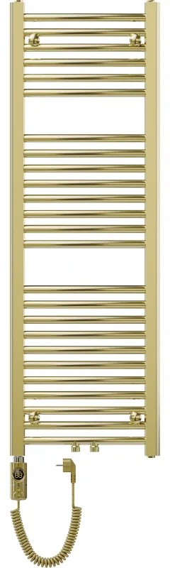 Mexen Ares, elektrické vykurovacie teleso 1200x400 mm + vykurovacia tyč 300 W, zlatá lesklá, W102-1200-400-2300-50