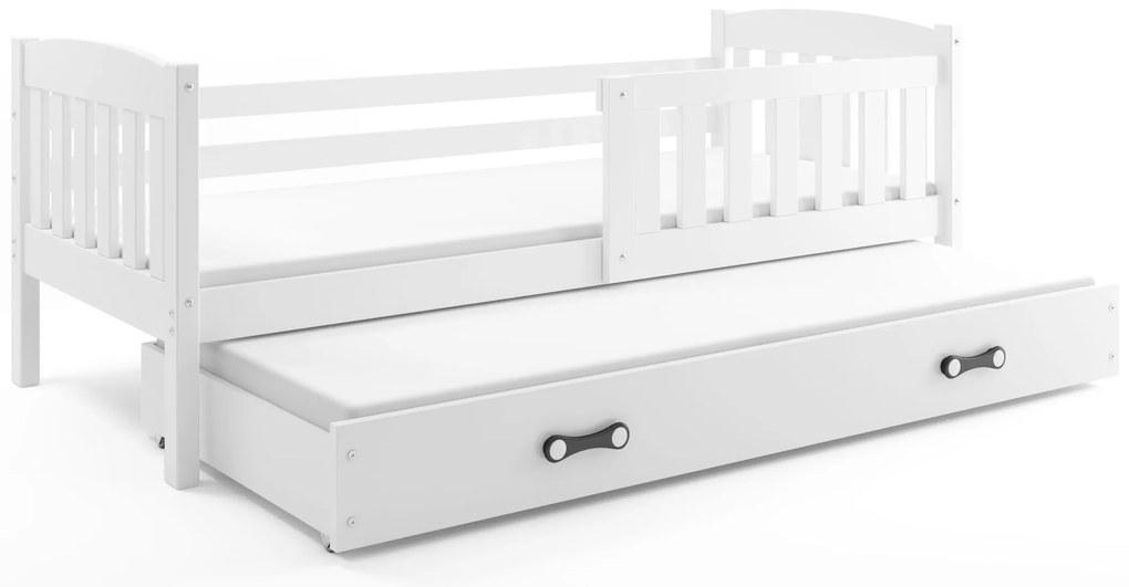 Posteľ s prístelkou KUBO 2 190x90 biela