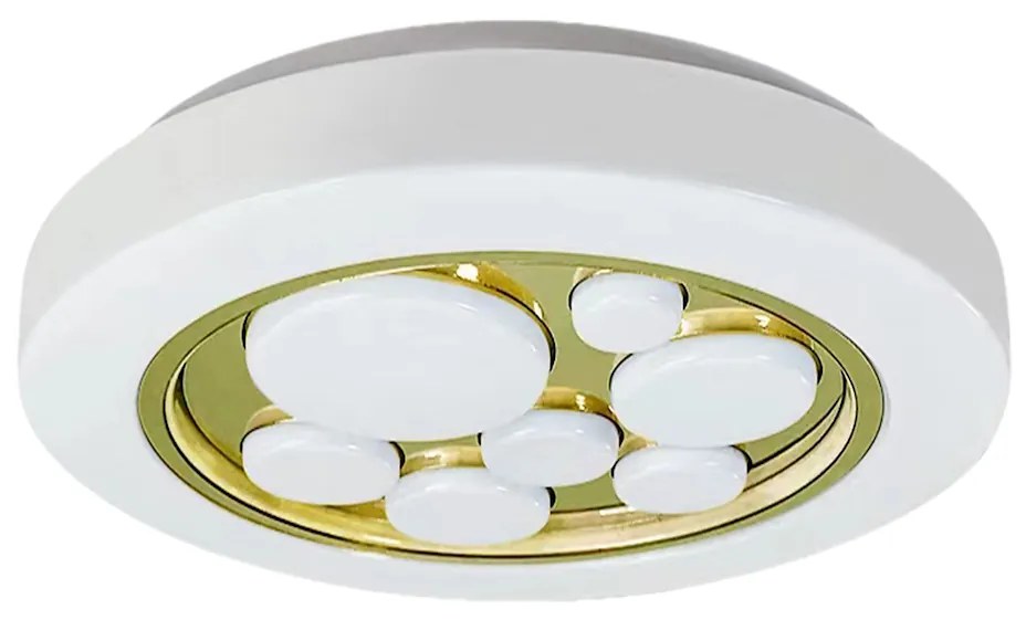 EUlight Stropné LED svietidlo Bubbles, 1x LED 30w, 3000-6000k, w/g, s ovládačom