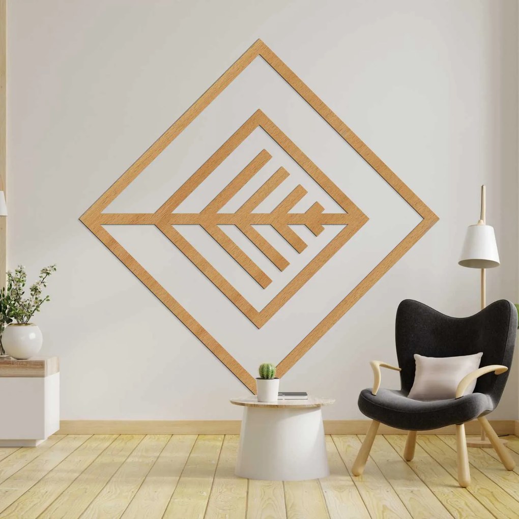 SENTOP | Geometrická drevená dekorácia na stenu – Moderný dizajn | SENTOP HDF0397-B