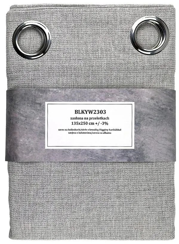 Záves na priechodkách BLKYW2303/6 135x250