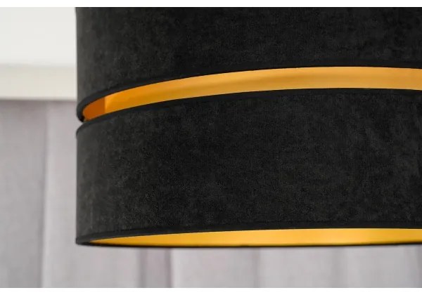 Duolla - Stropné svietidlo DUO 1xE27/40W/230V pr. 40 cm čierna/zlatá