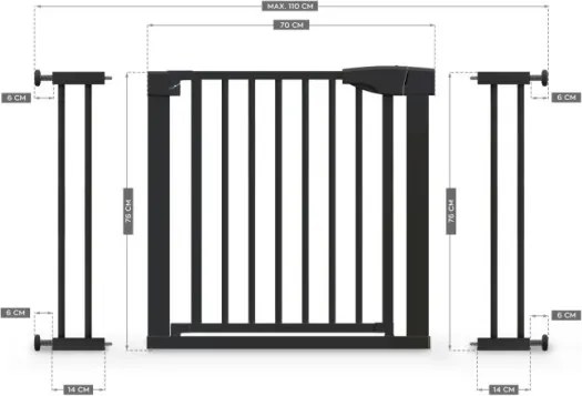 Bezpečnostná zábrana Guardian 3.0 čierna