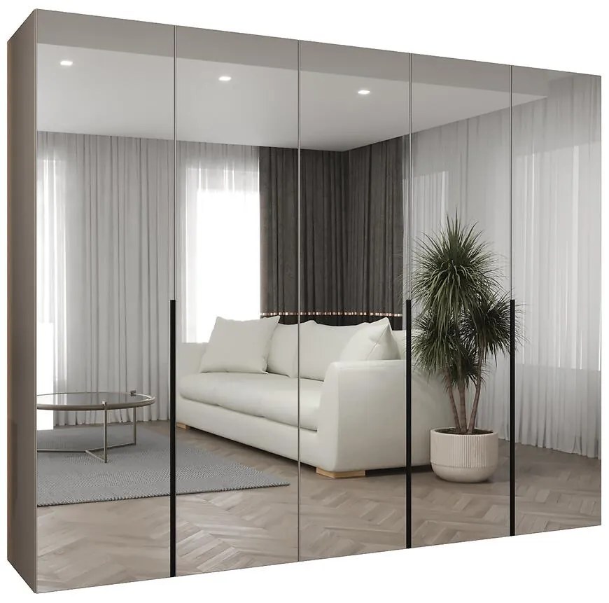 Skriňa Alicante III 250 kašmír/čierna