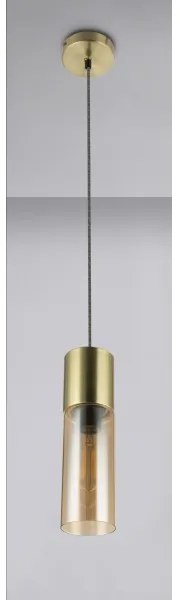 GLOBO 21000HM - Luster na lanku ANNIKA 1xE27/25W/230V pr. 10,5 cm mosadz