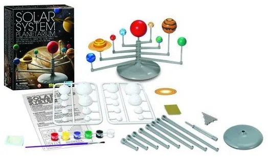 Model slnečnej sústavy - svietiaci v tme