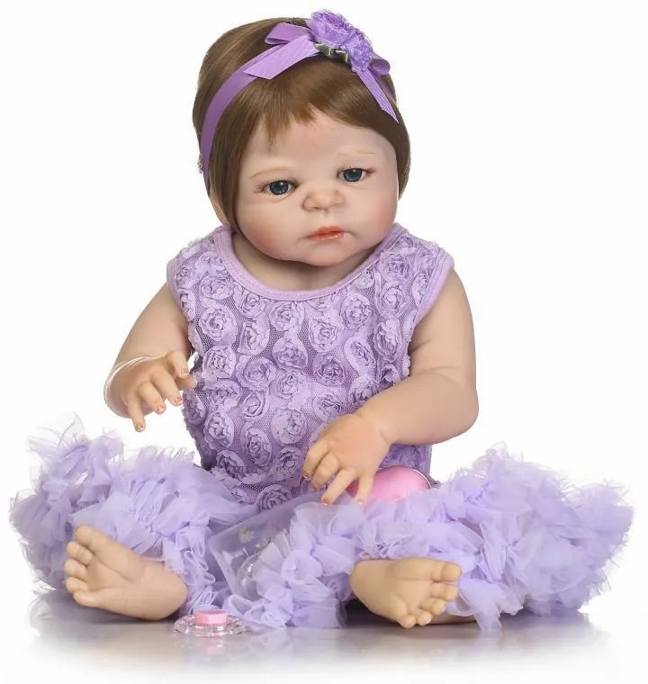 Reborn realistická bábika na hranie Ruzenka 57 cm