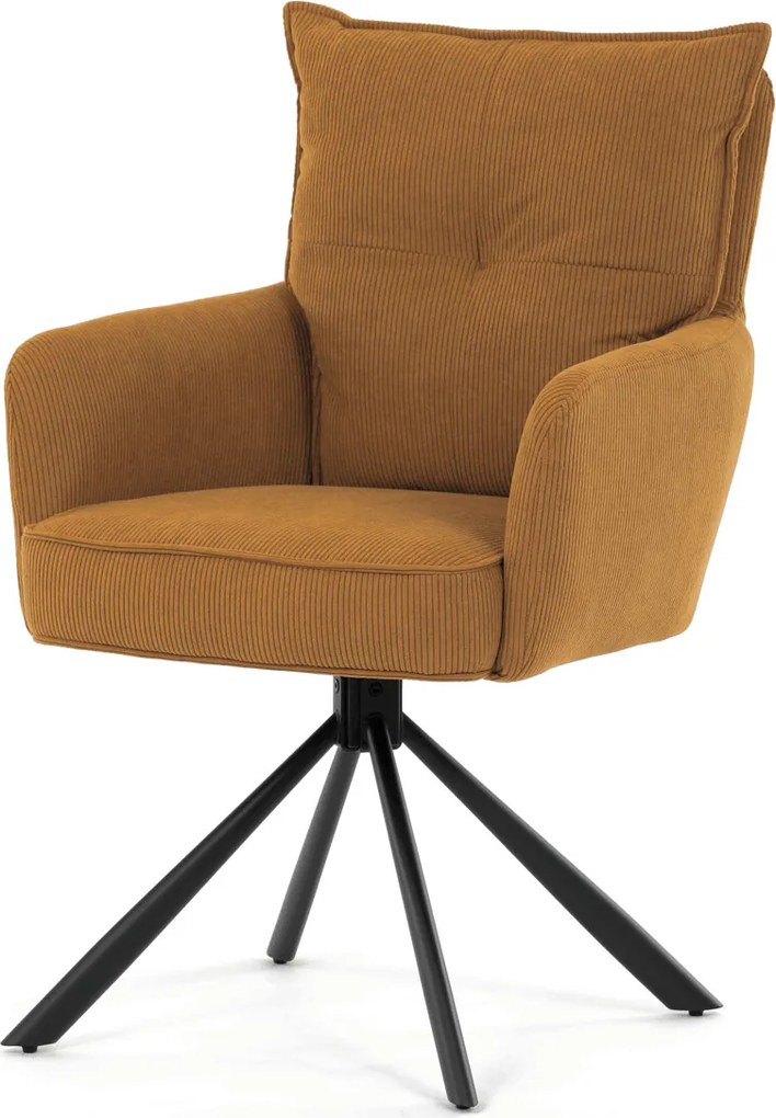 Jedálenská stolička látka/kov HC-X1128 Farba: Žltá