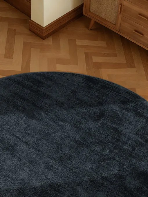 Koberec JANE čierny kruh