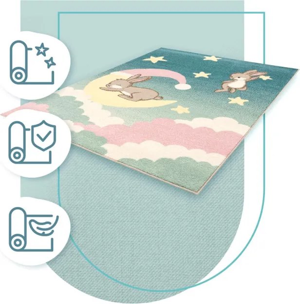 Koberec Agnella Funky Top Sweet Dreams modrý