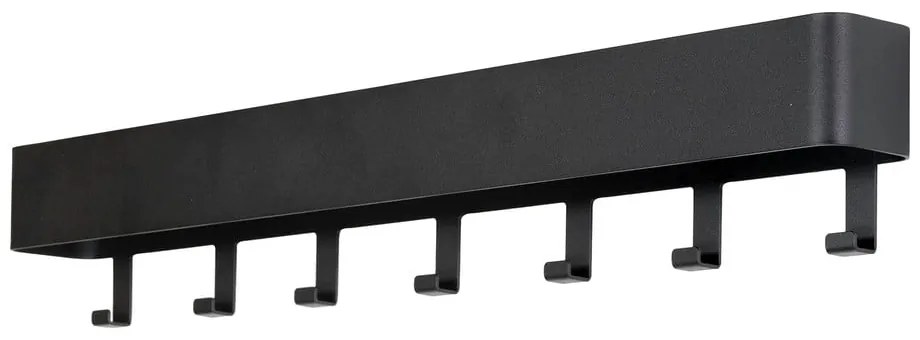 Čierny kovový nástenný vešiak s poličkou Dax Play – Spinder Design