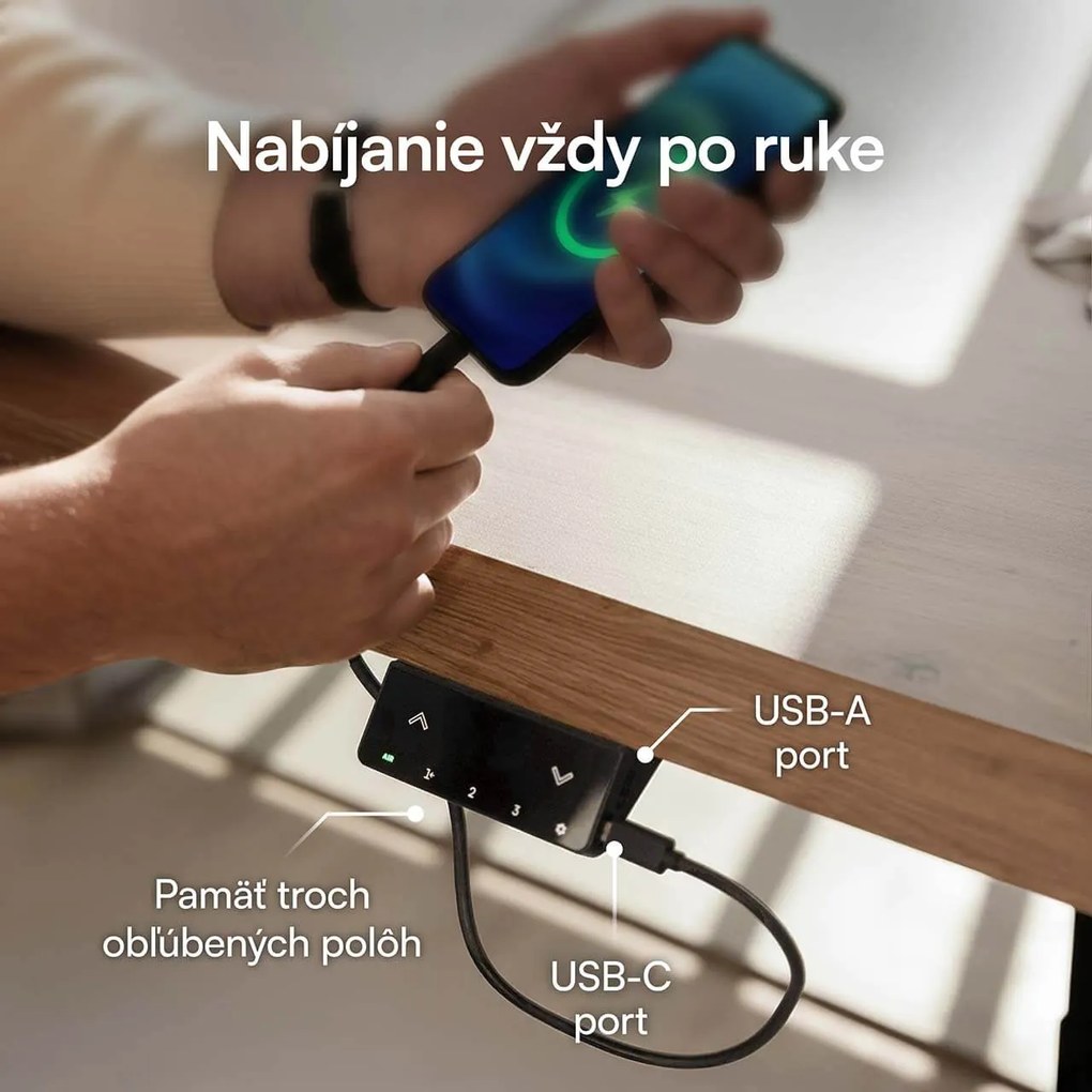 Liftor Expert výškovo nastaviteľný, elektricky polohovateľný stôl