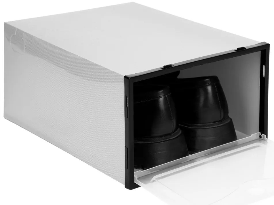 Sada 10 ks boxov na topánky OSLO sivá