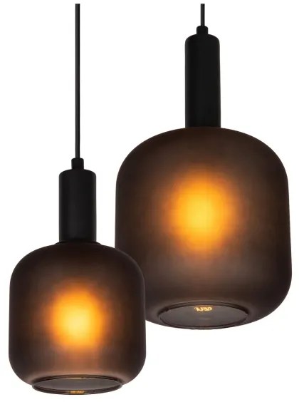 Lucide 45405/04/30 - Luster na lanku ELOISE 4xE27/40W/230V čierna