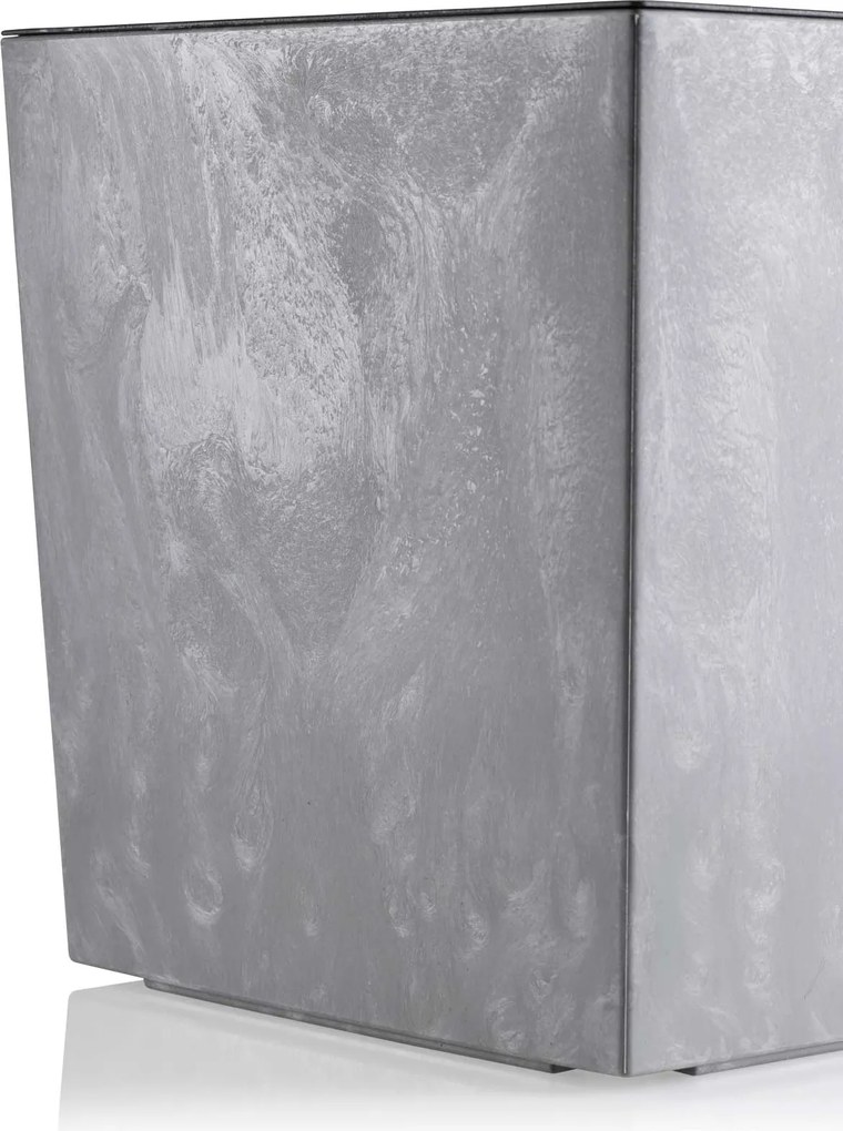 PLASTOVÝ KVETINÁČ BLOOM 36X56 CM IMITÁCIA BETÓNU SIVÁ