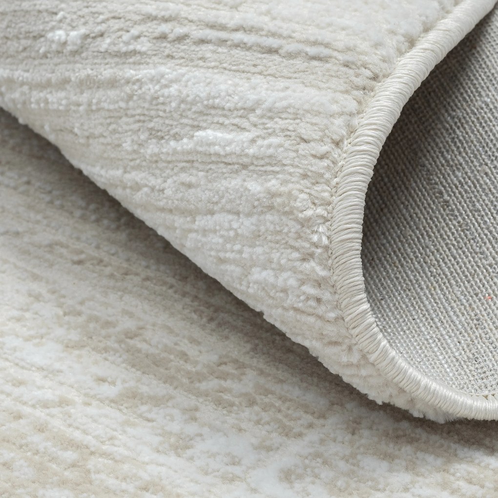 My Flair, Kusový koberec My Circles CA60022 creme kruh, 120x120 (priemer) kruh, béžová, chodba / predsieň