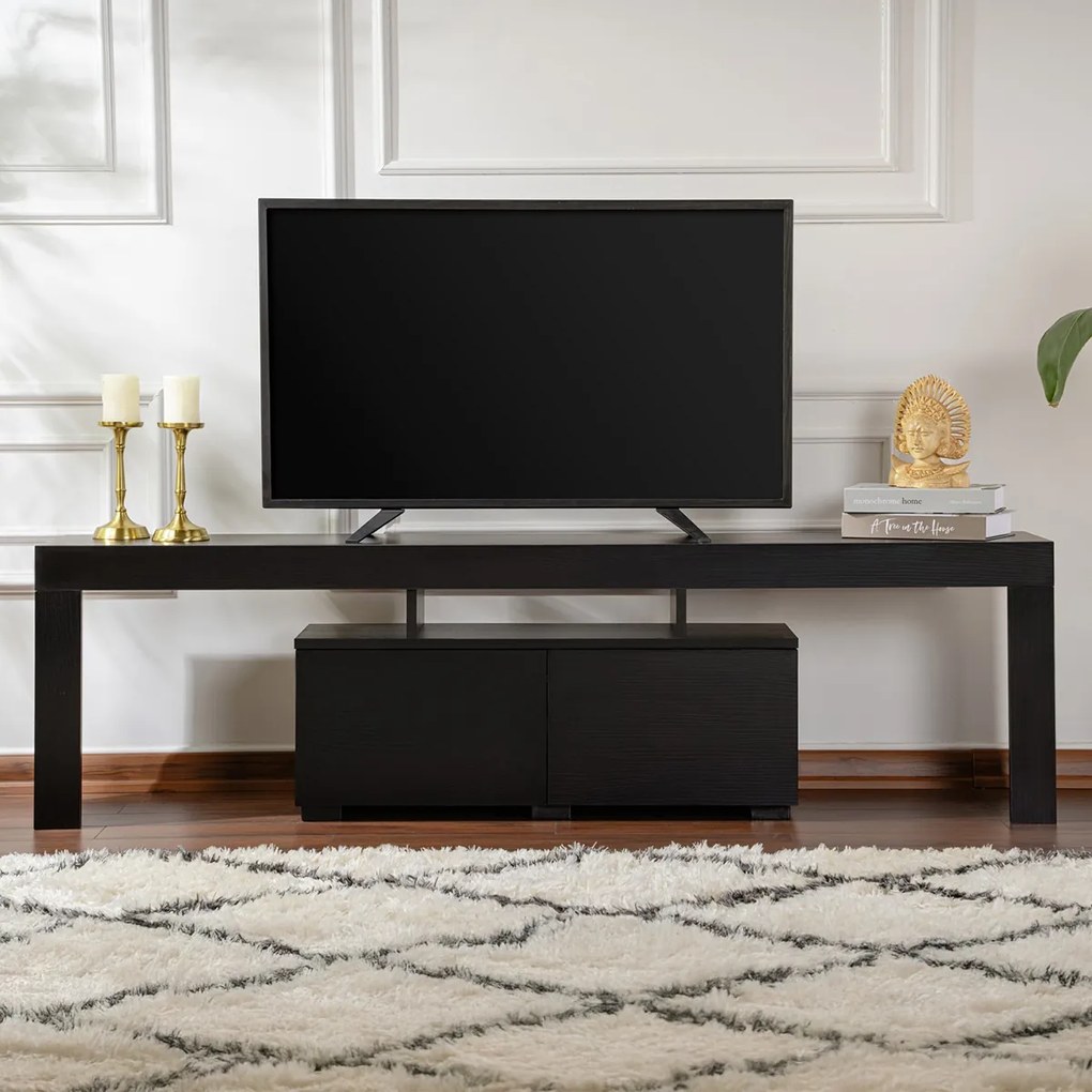 Televízny stolík Enclave Wood Black