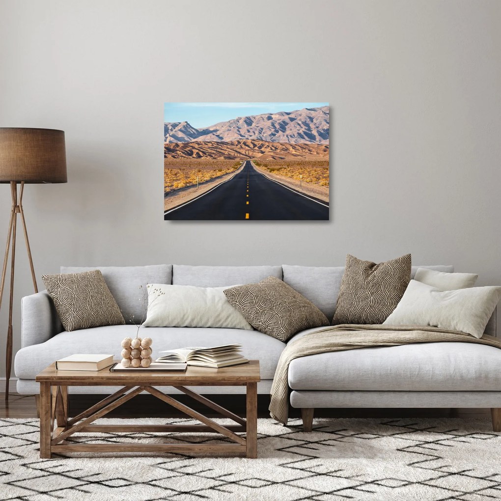 Sklenený obraz - Death Valley, Kalifornia, USA (70x50 cm)