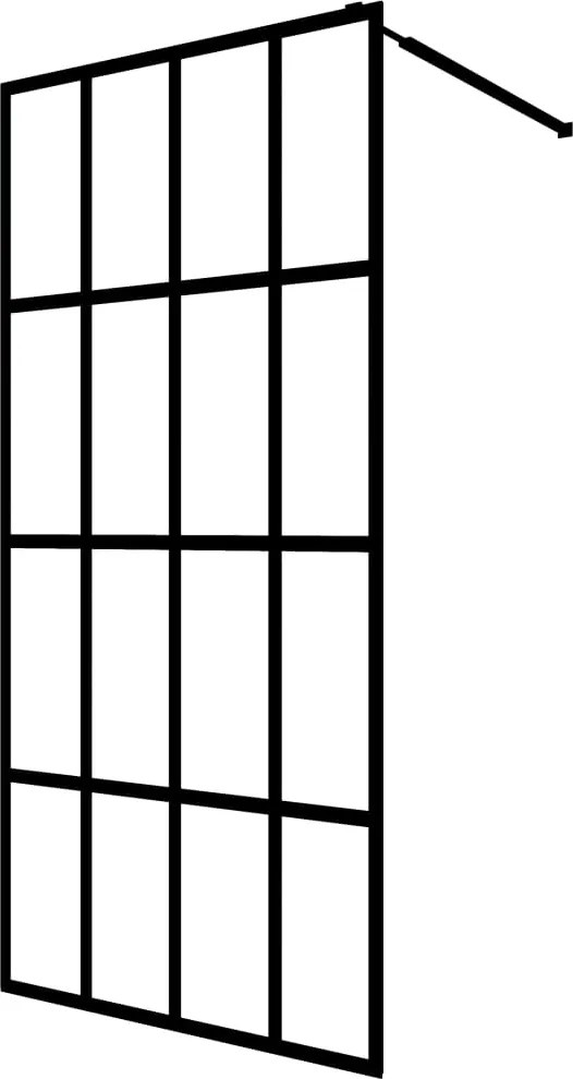 vidaXL Sprchová zástena walk-in, matné tvrdené sklo 140x195 cm