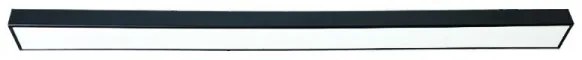 LED Stropné svietidlo LED/32W/230V 4000K 120x7 cm čierna