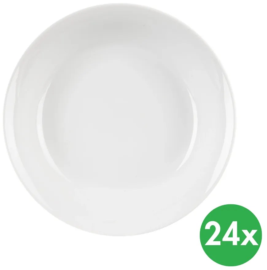 Hlboký detský tanier MONA, pr. 19 cm, porcelán, 24 ks
