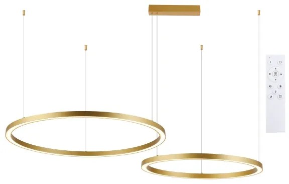 Brilagi - stmievateľný LED luster na lane PORTOFINO LED/98W/230V zlatý +DO