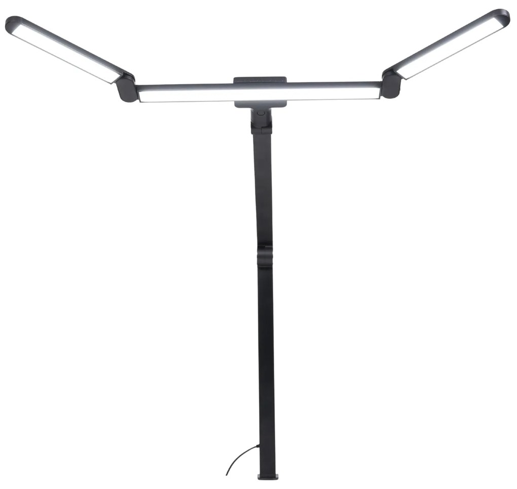 Stolná LED lampa CLARIO, svorka, diaľkové ovládanie