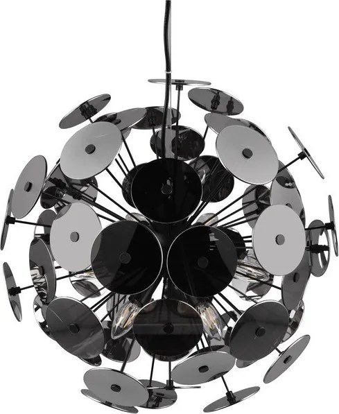 Matne čierne závesné svietidlo Discalgo – Trio