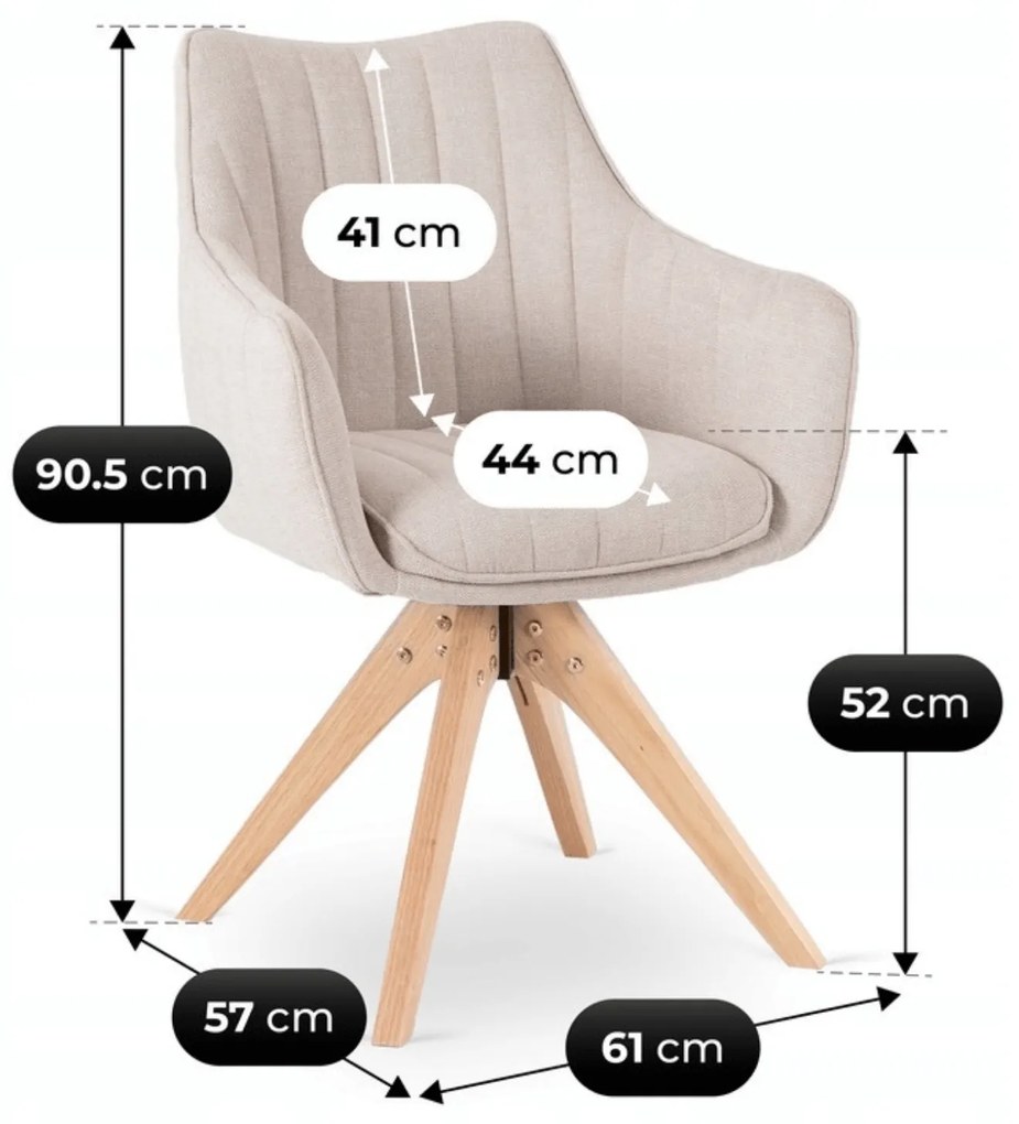 PROXIMA.store - Otočná jedálenská stolička LEMON FARBA: sivá