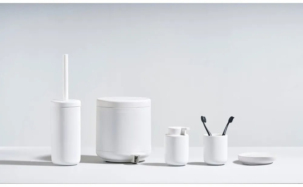 Biely pohárik na zubné kefky Zone UME