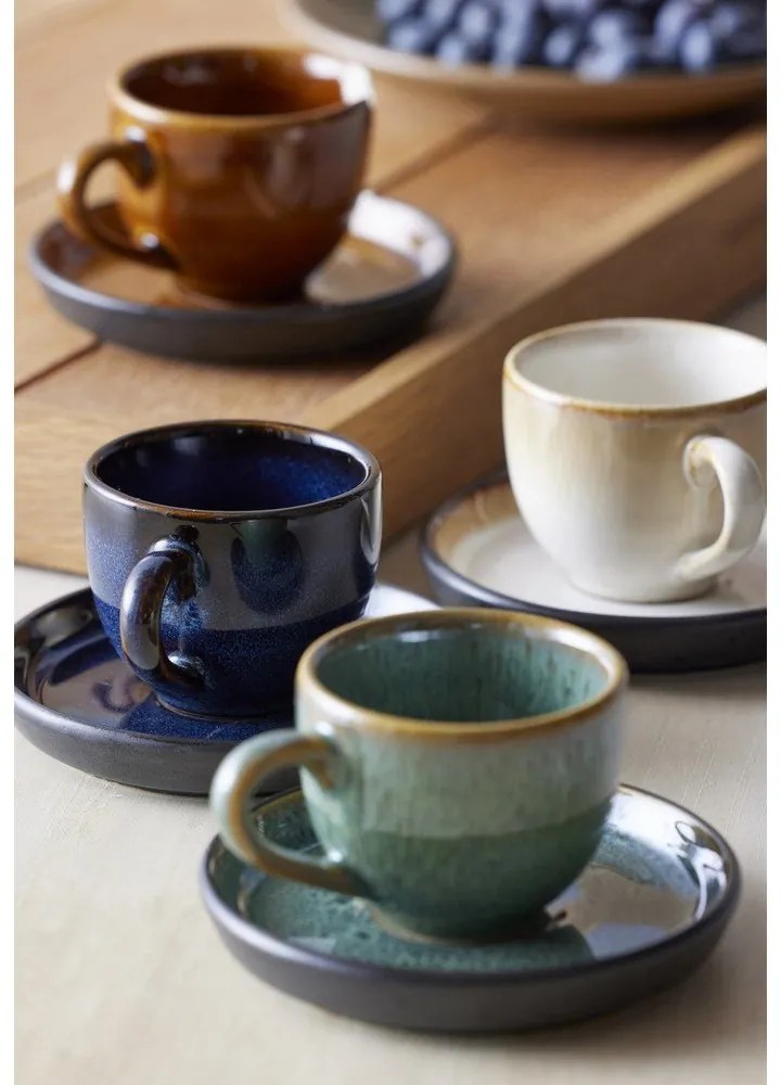 Zelená keramická šálka na espresso 70 ml Gastro Green/Black – Bitz