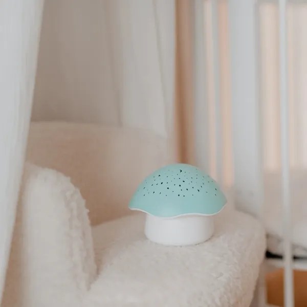 PABOBO - Projektor s melódiou STAR MUSHROOM 3xAA modrá