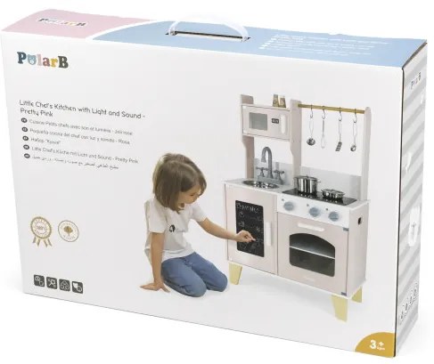 Detská kuchynka s tabuľou Viga 44082 PolarB ružová