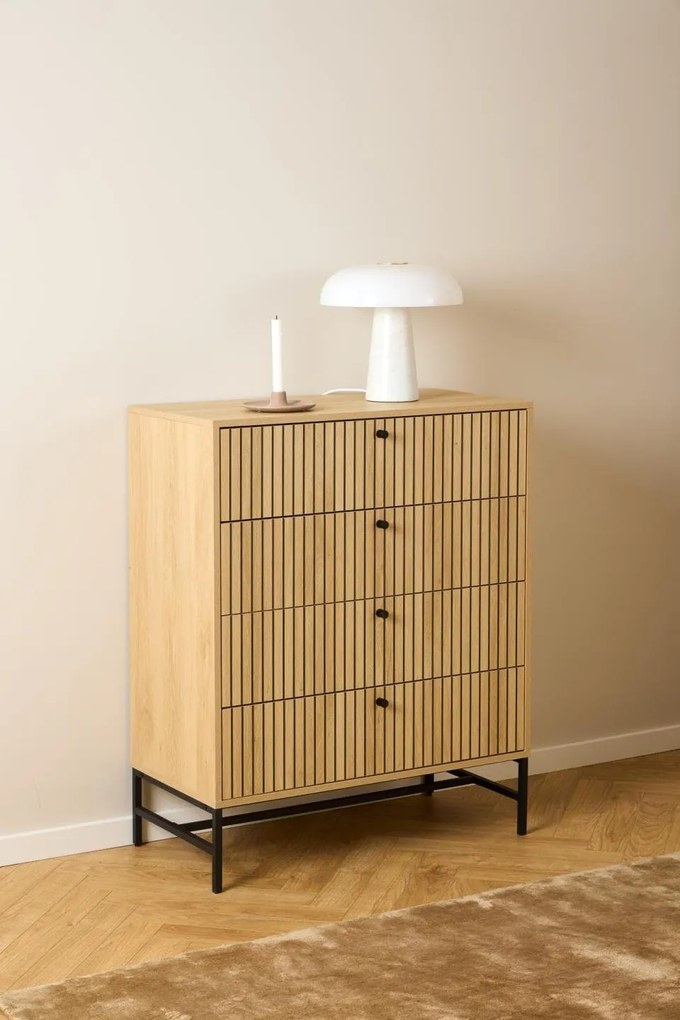 Komoda Albany 80 cm dub prírodný